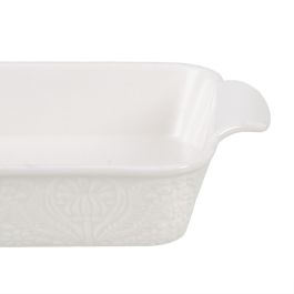Fuente de Cocina 32 x 17,5 x 5 cm Porcelana Blanco Fuente de Cocina 32 x 17,5 x 5 cm Porcelana Blanco