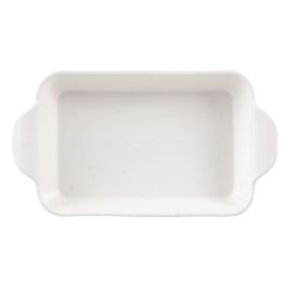 Fuente de Cocina 32 x 17,5 x 5 cm Porcelana Blanco Fuente de Cocina 32 x 17,5 x 5 cm Porcelana Blanco