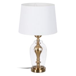 Lámpara de mesa Dorado Lino Metal Hierro 40 W 220 V 33 x 33 x 58 cm Precio: 53.58999976. SKU: S8802260