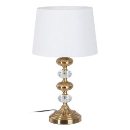 Lámpara de mesa Dorado Lino Metal Hierro 40 W 220 V 30 x 30 x 52 cm Precio: 43.79000043. SKU: S8802261