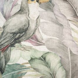 Cojín Poliéster Lino Verde Pájaro 45 x 30 cm