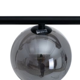 Lámpara de Techo 85 x 15 x 32 cm Cristal Negro Metal