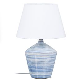 Lámpara de mesa Azul Blanco Cerámica 40 W 220 V 240 V 220-240 V 30,5 x 30,5 x 44,5 cm Precio: 59.95000055. SKU: S8802338