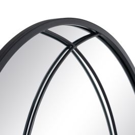 Espejo de pared 80 x 2,5 x 120 cm Negro Metal Ventana Espejo de pared 80 x 2,5 x 120 cm Negro Metal Ventana