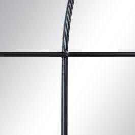Espejo de pared 80 x 2,5 x 120 cm Negro Metal Ventana Espejo de pared 80 x 2,5 x 120 cm Negro Metal Ventana