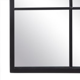 Espejo de pared 80 x 2,5 x 120 cm Negro Metal Ventana Espejo de pared 80 x 2,5 x 120 cm Negro Metal Ventana