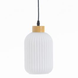 Lámpara de Techo Cristal Natural Metal Blanco 14 x 14 x 32 cm Precio: 54.94999983. SKU: S8802369