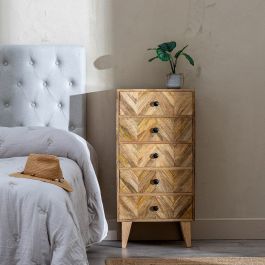 Cajonera 46,5 x 33,5 x 95 cm Natural Madera de mango