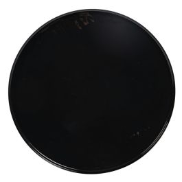 Mesa auxiliar 45 x 45 x 47 cm Cristal Negro Gris Metal
