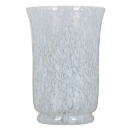 Jarrón Cristal Blanco 15 x 15 x 22 cm