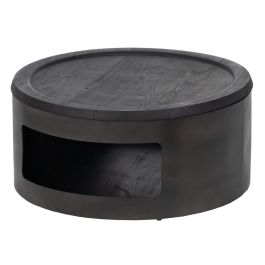 Mesa de Centro 75 x 75 x 34 cm Madera Hierro 2 Unidades