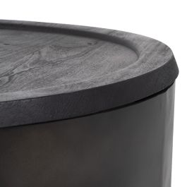 Mesa de Centro 75 x 75 x 34 cm Madera Hierro 2 Unidades