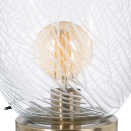Lámpara de mesa Dorado Metal Cristal Latón Hierro 40 W 220 V 240 V 220-240 V 22 x 22 x 31 cm