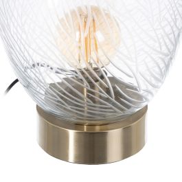 Lámpara de mesa Dorado Metal Cristal Latón Hierro 40 W 220 V 240 V 220-240 V 22 x 22 x 31 cm