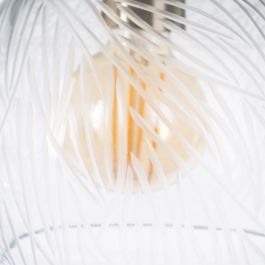 Lámpara de Techo Cristal Metal 20 x 20 x 27 cm