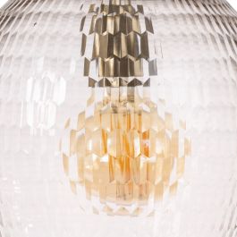 Lámpara de Techo Cristal Metal 22 x 22 x 32 cm
