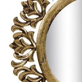 Espejo de pared 76 x 1,75 x 76 cm Dorado DMF Espejo de pared 76 x 1,75 x 76 cm Dorado DMF