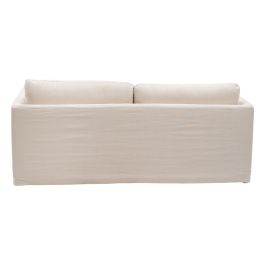 Sofá de 3 Plazas Beige Viscosa 224 x 100 x 94 cm