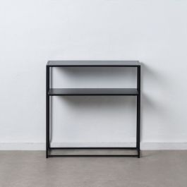 Mueble de TV 80 x 30 x 81 cm Negro Acero
