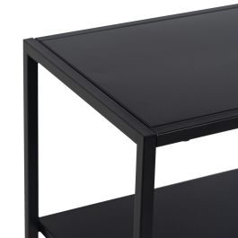 Mueble de TV 80 x 30 x 81 cm Negro Acero