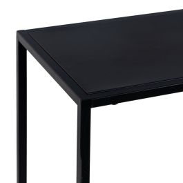 Mueble de TV 120,5 x 30 x 81,3 cm Negro Acero