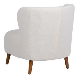 Sillón 72 x 78 x 82 cm Madera de caucho Blanco