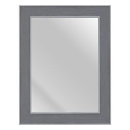 Espejo de pared 66 x 2 x 86 cm Gris Madera Blanco