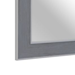 Espejo de pared 66 x 2 x 86 cm Gris Madera Blanco