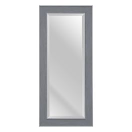 Espejo de pared 56 x 2 x 126 cm Gris Madera Blanco