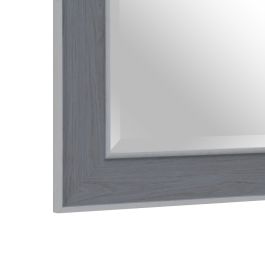 Espejo de pared 56 x 2 x 126 cm Gris Madera Blanco
