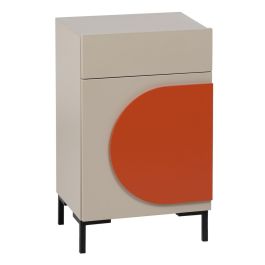 Mesita de Noche NECTO Naranja Taupé Hierro Madera MDF 40 x 31,2 x 66,2 cm Precio: 196.85489933449998. SKU: B1E83PTBFY