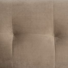 Sofá 198 x 81 x 72 cm Champán Tejido Sintético Madera Terciopelo Sofá 198 x 81 x 72 cm Champán Tejido Sintético Madera Terciopelo