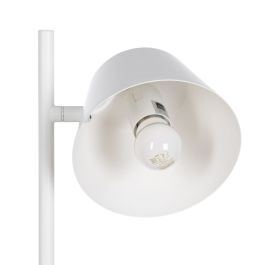 Lámpara de mesa Blanco Metal Hierro 40 W 220 V 240 V 220 -240 V 20 x 20 x 44 cm Lámpara de mesa Blanco Metal Hierro 40 W 220 V 240 V 220 -240 V 20 x 20 x 44 cm