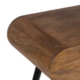 Mueble de TV 118 x 36 x 55 cm Natural Negro Madera Hierro