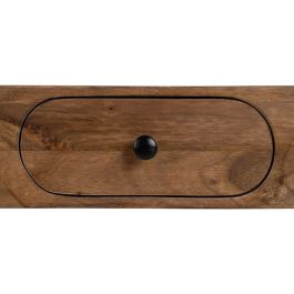 Mueble de TV 118 x 36 x 55 cm Natural Negro Madera Hierro