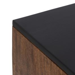 Consola ABNER Marrón Negro Metal Hierro Madera de mango 110 x 40 x 76 cm