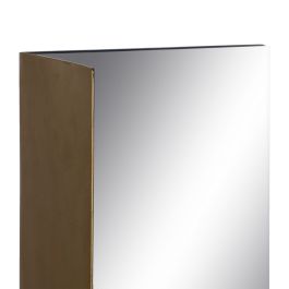 Espejo de pared 20 x 12 x 50 cm Negro Dorado Metal