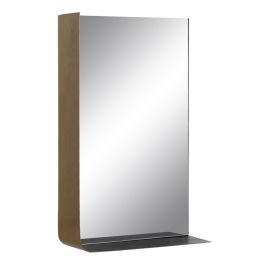 Espejo de pared 40 x 12 x 60 cm Negro Dorado Metal Precio: 99.95000026. SKU: S8803243