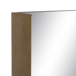 Espejo de pared 40 x 12 x 60 cm Negro Dorado Metal