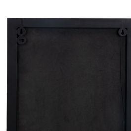 Espejo de pared 40 x 12 x 60 cm Negro Dorado Metal