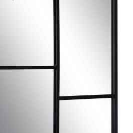 Espejo de pared Negro Cristal Hierro Vertical 60 x 2 x 90 cm