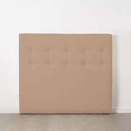 Cabecero de Cama 105 x 8 x 125 cm Tejido Sintético Beige Cabecero de Cama 105 x 8 x 125 cm Tejido Sintético Beige