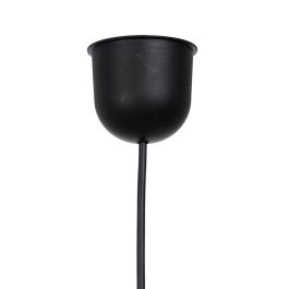 Lámpara de Techo Negro Natural Rafia Hierro Plástico 220-240 V 35 x 35 x 24 cm