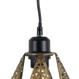 Lámpara de Techo Dorado Plateado Hierro 220-240 V 24 x 24 x 31,5 cm