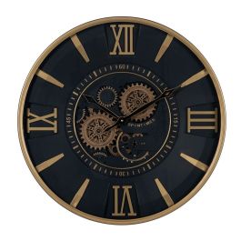 Reloj de Pared Negro Dorado Cristal Hierro 59 x 8,5 x 59 cm (3 Unidades) Precio: 121.95000004. SKU: B1BNV65NGG