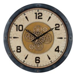 Reloj de Pared Negro Dorado Cristal Hierro 72 x 9 x 72 cm (3 Unidades) Precio: 156.95000024. SKU: B164BZQZRM