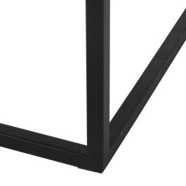 Juego de 3 mesas Negro Natural Hierro Madera MDF 57,5 x 37,5 x 67,5 cm (3 Unidades)