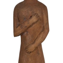 Figura Decorativa Natural Africano 14,5 x 9 x 38,5 cm (2 Unidades)