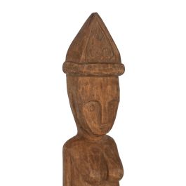 Figura Decorativa Natural Africano 14 x 14 x 88,5 cm