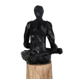Figura Decorativa Negro Natural Hombre 18 x 13 x 76 cm